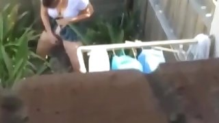 Neighbour caught masturbating